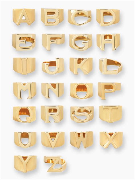 Chloé's alphabet rings 